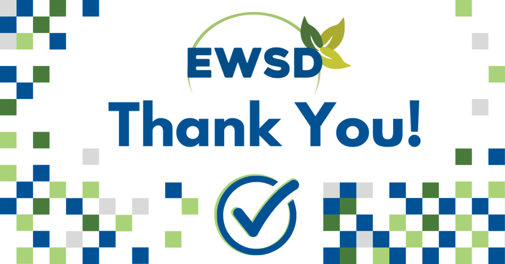 Thank you with EWSD logo