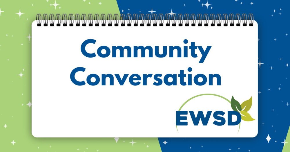 Notepad with Community Conversation written on it